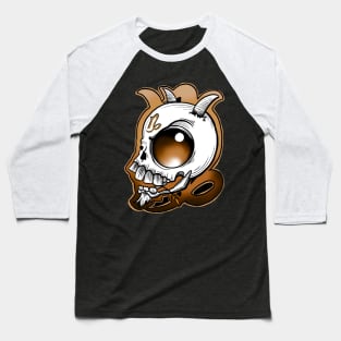 Capricorn skull Baseball T-Shirt